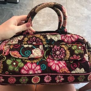 Mod pink floral purse